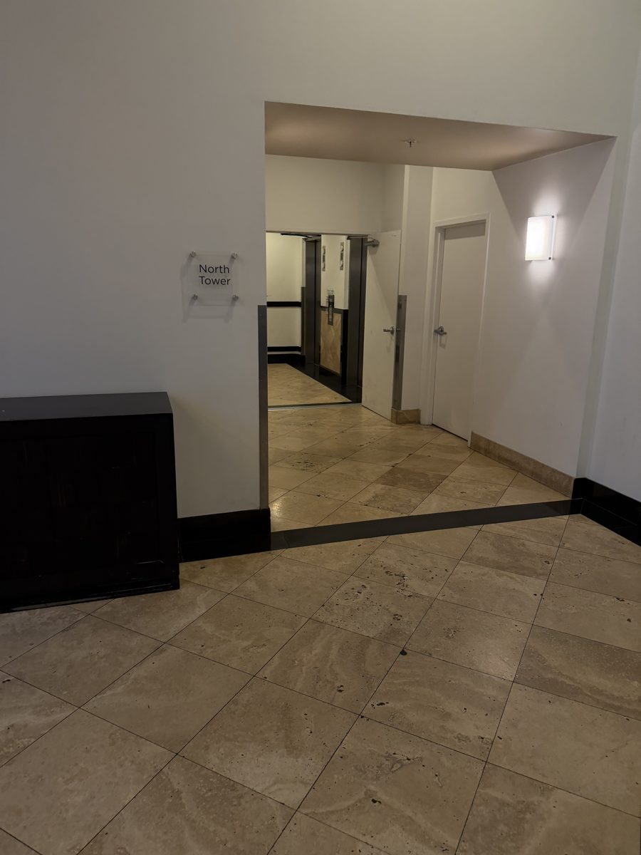 North Tower elevator entrance